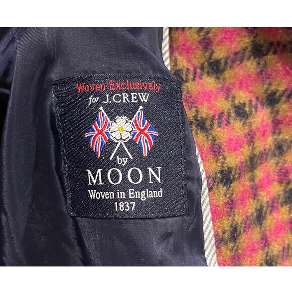 J.CREW Parke Plaid English Moon Houndstooth 100% Wool Blazer - Picture 7 of 7